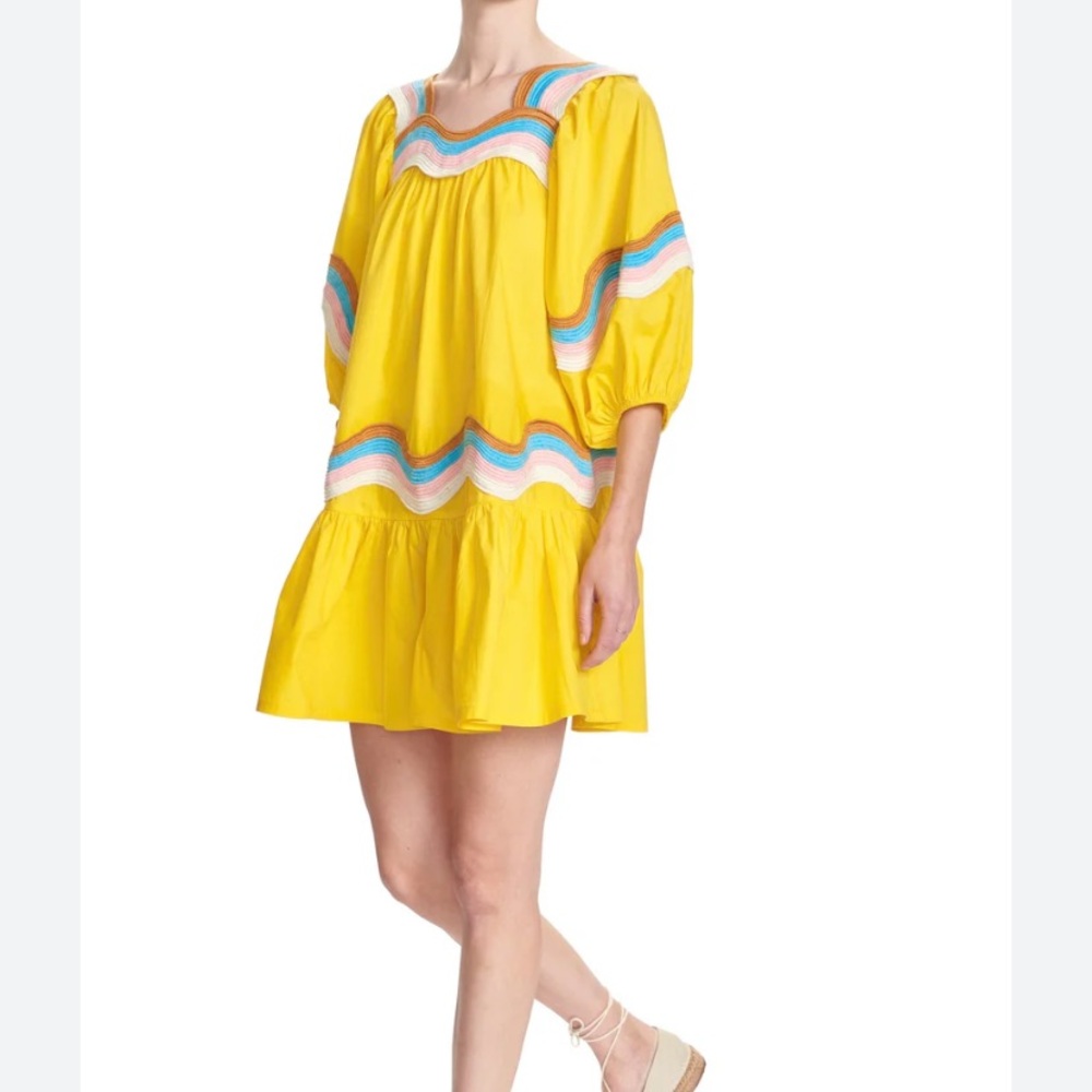 Cory Lynn Calter Mary Wavy Striped Mini Dress